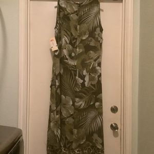 NWT Multiples Tropical Maxi Dress - size 1X